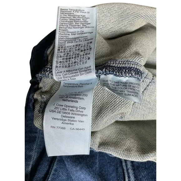 J. Crew High-Waisted Denim Joggers – Patch Pockets & Elastic Cuffs – Size 31 - Picture 6 of 8